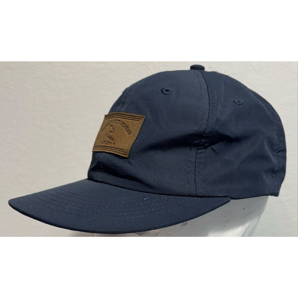 Rhoback Polyester Hat Blue Unstructured Fit Patch Adjustable Crave